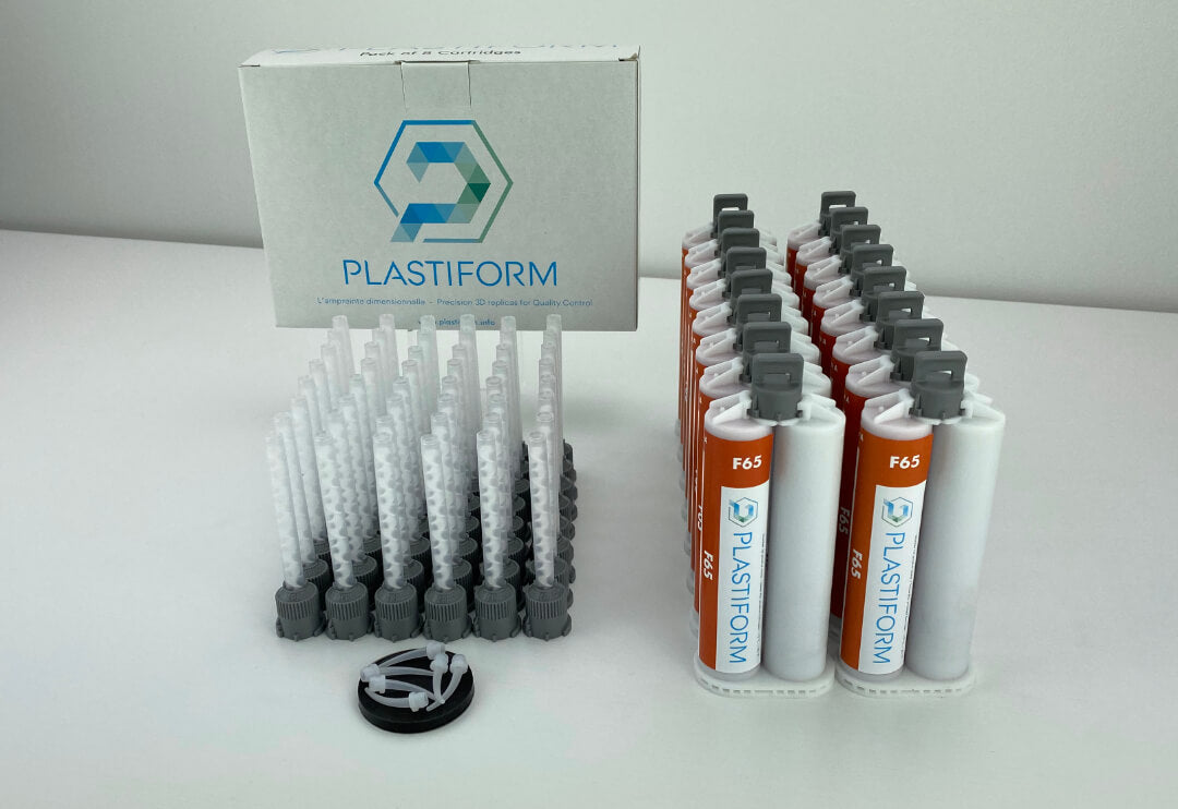 Plastiform CA-F65-16 | F65 Semi-Rigid Replication Compound | 16 x 50 ml Cartridges, 65 Shore A - generaltechuae