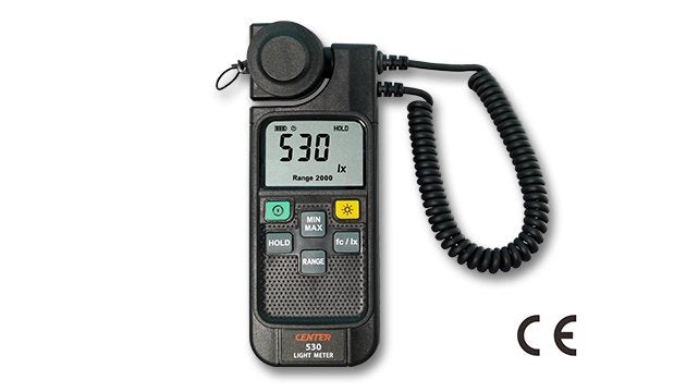CENTER 530 Light Meter | Range 0.0~19990 fc ;  0.0~199900 lx - generaltechuae