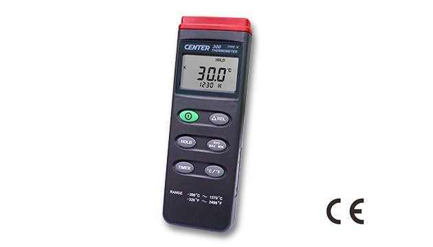 CENTER 300 Thermometer | Range  K type: -200~1370℃ ; -328~2498℉