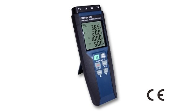 CENTER 374 Four Channels Datalogger Thermometer | Range -200~1372℃ ; -328~2501℉