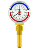 Brannan 36/618/1 | Combined Thermometer & Pressure Gauge | 0 to +120 °C, 0 to 6 bar, Bottom Entry - generaltechuae