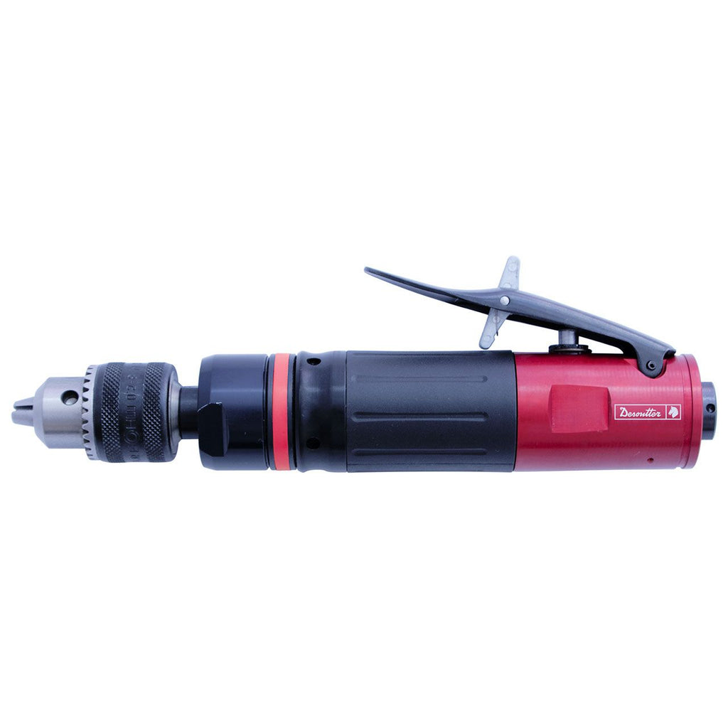 Desoutter DR300-T2000-C8 | Pneumatic Straight Drill with Keyed Chuck | 2000 rpm, 5.4 Nm, 8 mm Chuck