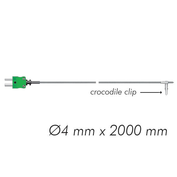 ETI 133-041 | Crocodile Clip Oven Probe for ThermaQ & BlueTherm One | -50 to 350 °C, 2 m lead - generaltechuae (4)