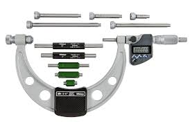 Mitutoyo 340-351-30 Digital Micrometer With Anvils, Range 0 To 6"