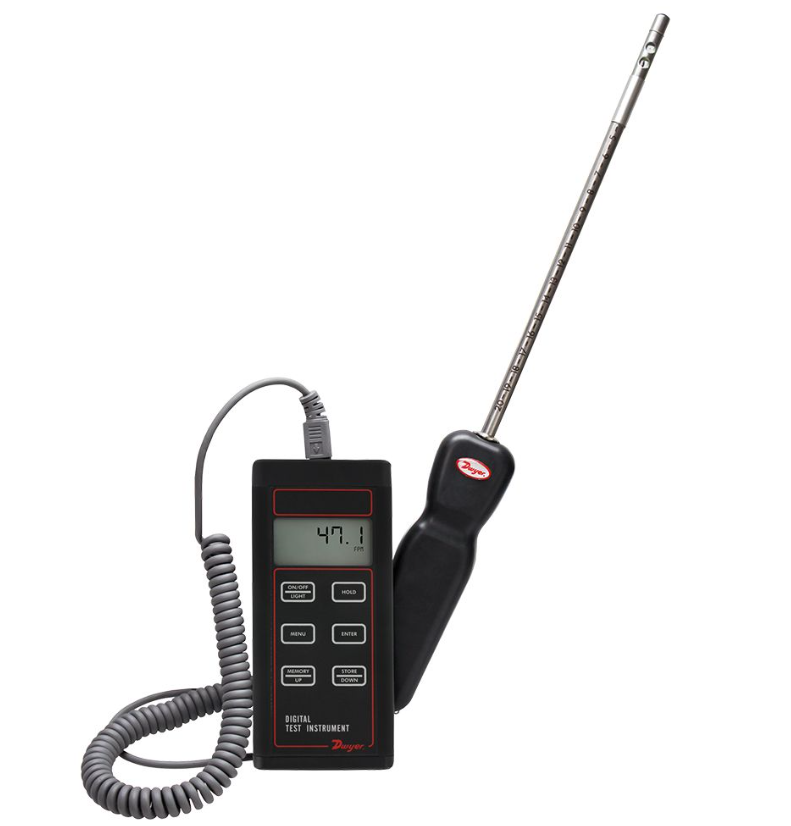 Dwyer Instruments 471B-1 | Thermo-Anemomenter Kit | Handheld Probe | -40 to 100C | Air Velocity | 471 Series - generaltechuae