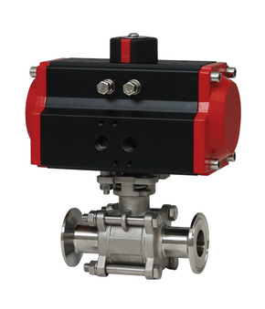 Dwyer Instruments WE03 | 3-Piece Tri-clamp stainless steel ball valve