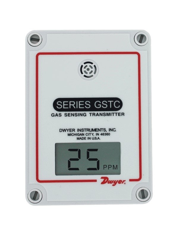 Dwyer Instruments GSTC-N-LCD-FC | Nitrogen Dioxide duct mount transmitter with BACnet & Modbus® communication | LCD display | Includes factory calibration certificate