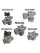 Dwyer Instruments DCS25C2D | 1" diaphragm valve | Integrated coil | Coupling connection | 220 VAC DIN electrical connection