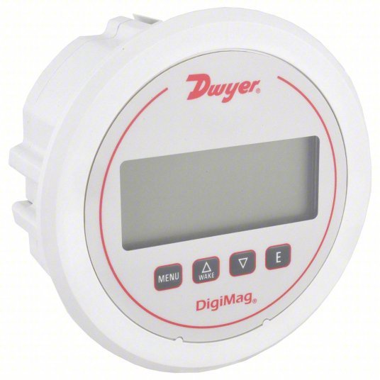 DWYER Digital Differential Pressure Gauge |  0 to 2 in wc | 1/8 in Tubing, Back |  DigiMag DM-1000, - generaltechuae