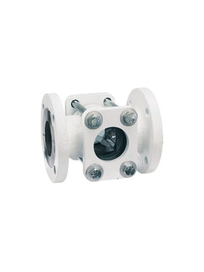 Dwyer Instruments SFI-350FCS-2 | Sight flow indicator | 2" body | 6.500" (165 mm) length | 6.000" (152 mm) flange dia. | 2.313" (58 mm) viewing dia. | 16 lb (7.5 kg)