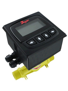 Dwyer Instruments DFMT-40A | 1-1/2" NPT Digital Flow Transmitter | Range 6.6 to 105 GPM (1.5 to 23.85 m3/h)