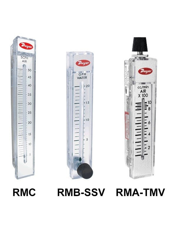 Dwyer Instruments RMA-1 | Flowmeter | Range .05-.4 SCFH air | No valve