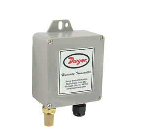 Dwyer Instruments WHT-31A | Water-resistant humidity/temperature transmitter with sintered filter | 3% accuracy | 4-20 mA humidity output and 10K ? Type III | curve A temperature output