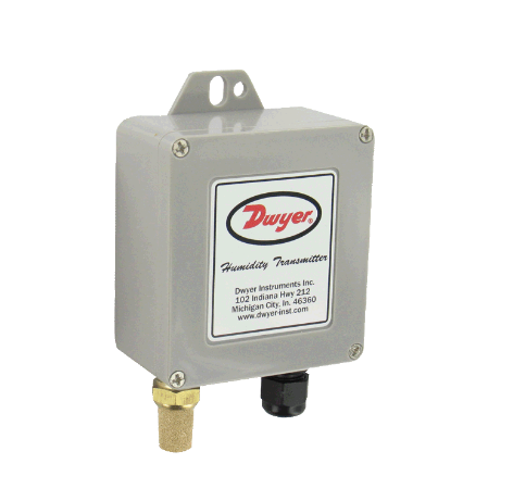 Dwyer Instruments WHT-330 | Water-resistant humidity transmitter with sintered filter | 3% accuracy | 0-5 VDC humidity output