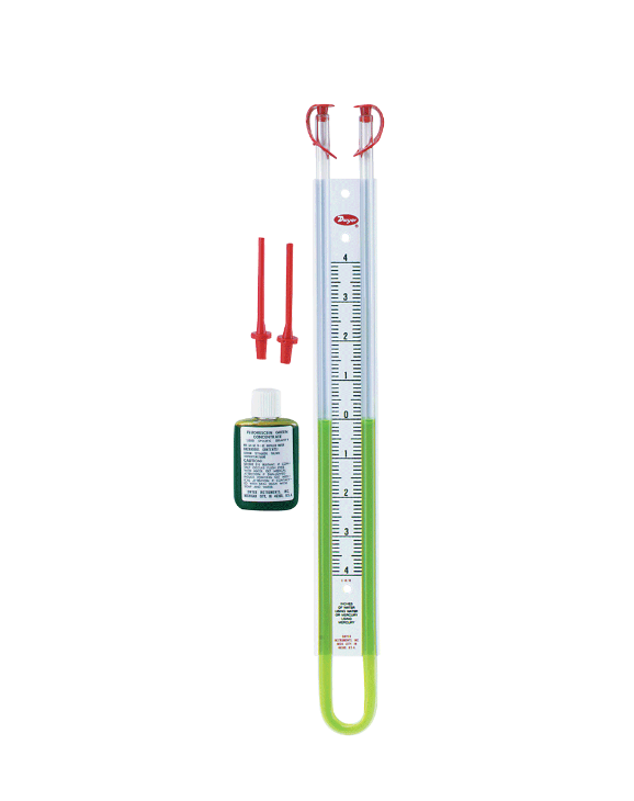 Dwyer Instruments 1221-24-W/M | U-tube manometer | Range 12-0-12" w.c. - generaltechuae