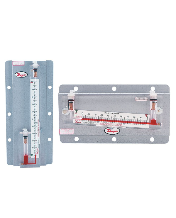 Dwyer Instruments 201 | Solid plastic stationary gage | Range .05-0-.50" w.c. | .01 minor div. | 5-1/2" scale | 2 lb 12 oz - generaltechuae