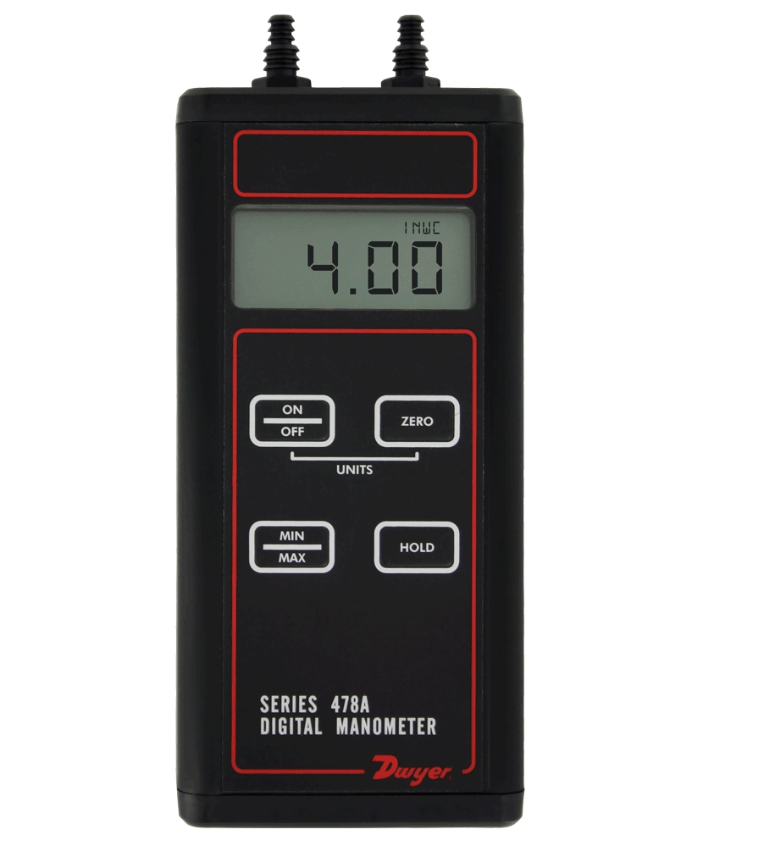 Dwyer Instruments 478A-1 | Digital differential manometer | Range -60 to 60" w.c.