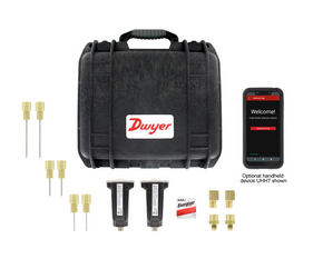 Dwyer Instruments 490W-6-HKIT-NIST | Hydronic differential pressure manometer | Full kit with (2) each 200 psi sensors with NIST calibration