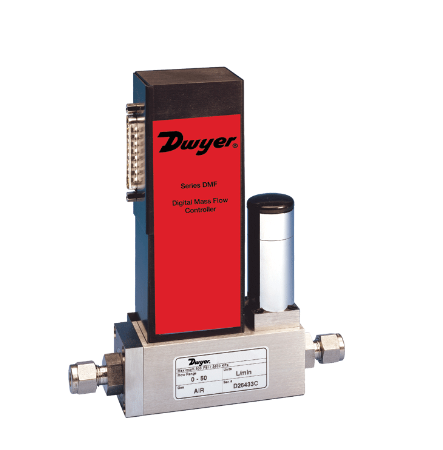 Dwyer Instruments DMF-41842 | Digital mass flow controller | Range 0-100 LPM. Specified flow Range is for an equivalent flow of nitrogen at 70°F (21°C) @ 760 mm Hg