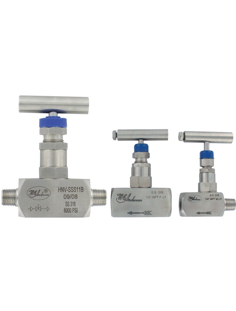 Dwyer Instruments HNV-SSS36B | 1" needle valve | Female x female