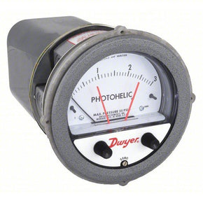 DWYER Differential Pressure Gauge & Switch |  Range 0 to 3 in wc |  1/8 in NPT Female | Single-Side, DPDT, - generaltechuae