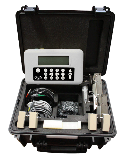 Dwyer Instruments PUF-1002 | Portable ultrasonic flowmeter Type A | 0.5 to 4.5" (13 to 115 mm) pipe size | Transducers with data logger