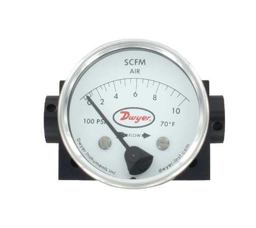 Dwyer Instruments DTFA-1A-15A | Variable-Area Flowmeter for Gases | Range 2.0-15 SCFM | 1/4" NPT connection