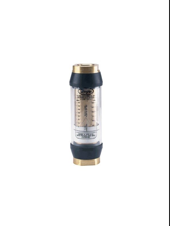 Dwyer Instruments HFS-2-02 | In-line flow monitor | 1/2" female NPT | 0.2-2 GPM (.75-7.5 LPM) water