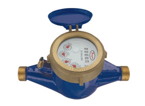 Dwyer Instruments WM2-A-C-06 | 1-1/2" brass multi-jet water meter (GPM)