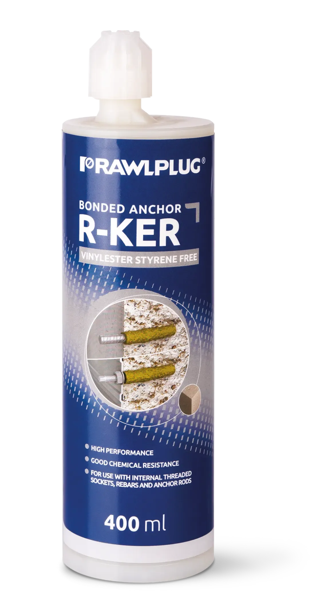 Rawlplug R-KER-400 | R-KER Vinylester Bonded Anchor | 400 ml cartridge - generaltechuae (3)