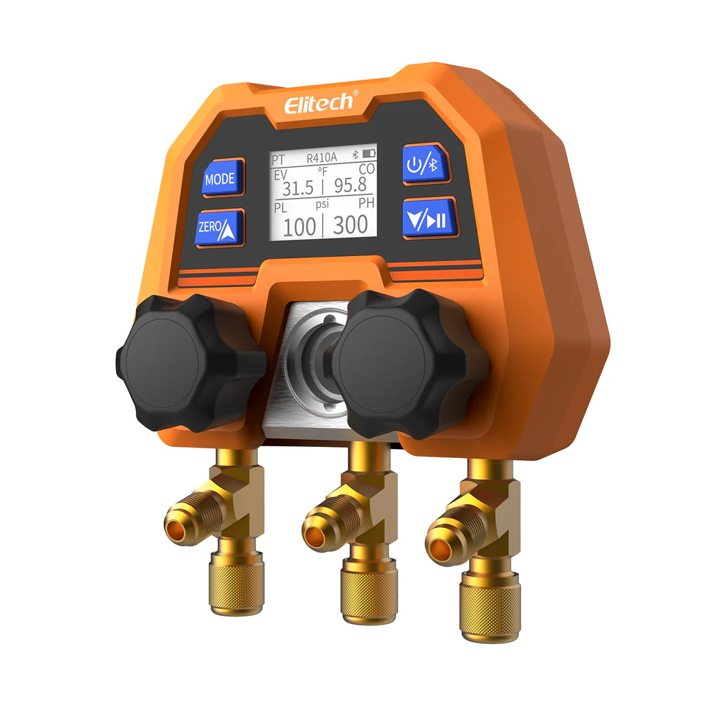 Elitech DMG-4B | Digital Manifold Gauge  | App Control AC Gauges, - generaltechuae