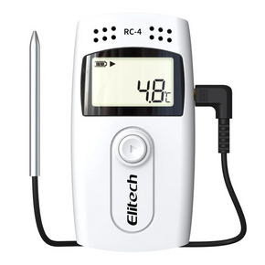 Elitech RC-4 | Temperature Data Logger | With External Temp Sensor Audio Alarm - generaltechuae