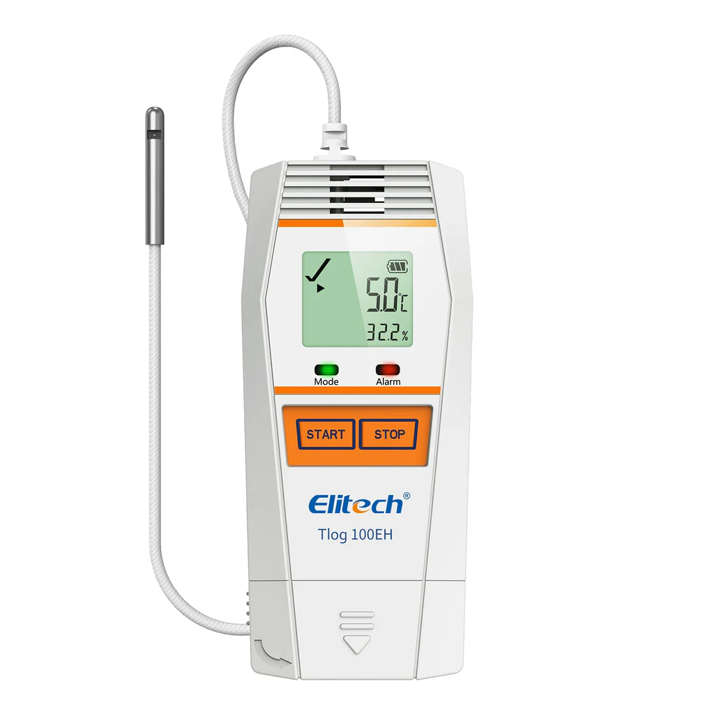 Elitech Tlog 100EH |  Reusable Temperature Humidity Data Logger | -40°F To 185°F - generaltechuae