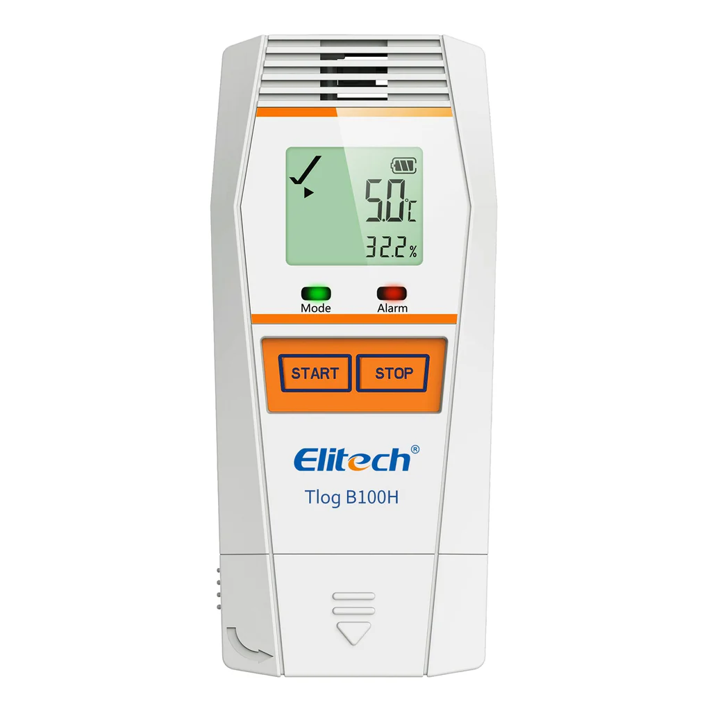 Elitech Tlog B100H | Wireless Temperature And Humidity USB Transport Data Logger |  With LCD Display - generaltechuae
