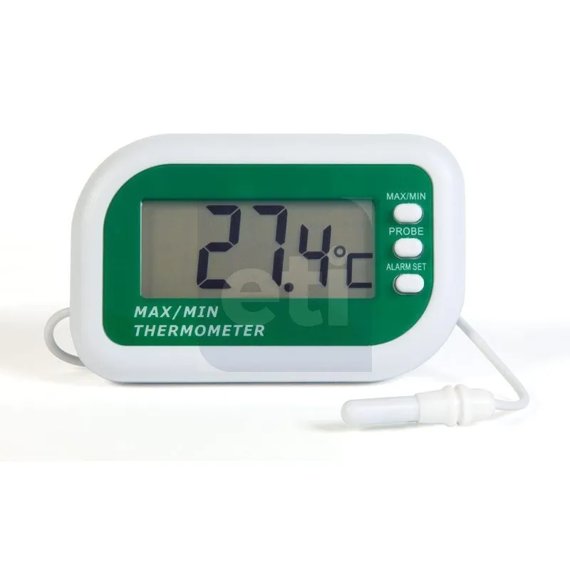 Digital max min alarm thermometer with internal & external sensors