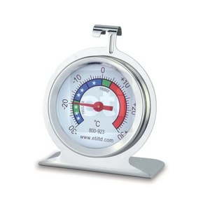 ETI stainless steel fridge/freezer thermometer with ˜50 mm dial | Range 	-30 to 30°C