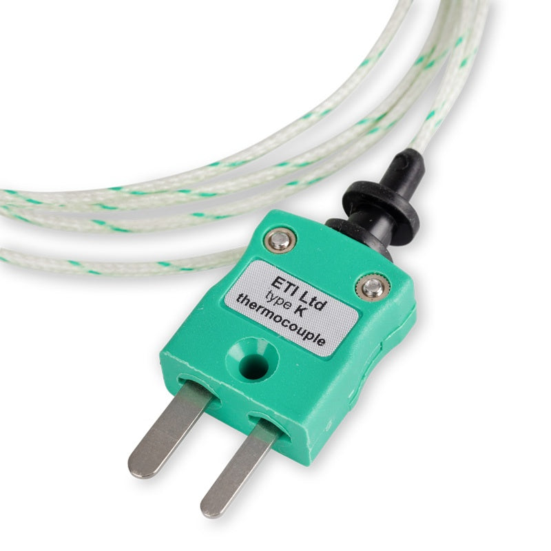 ETI 133-383 | Fibreglass Wire Oven Temperature Probe | Type K, 2 m, -60 to 350 °C - generaltechuae
