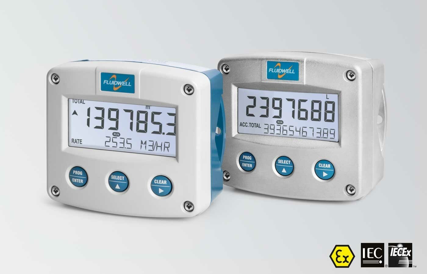 FLUIDWELL F126-EG | Intrinsically safe - Flow Computer for gas |  with temperature and pressure compensation for corrected volume | Ambient temperature: -40°C to +80°C (-40°F to 176°F). - generaltechuae