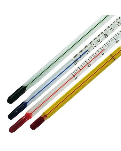 Brannan 44/303/8 | Spirit Lab Thermometer | -10 to +150 °C, 305 mm, yellow back glass, red filling, 76 mm immersion - generaltechuae