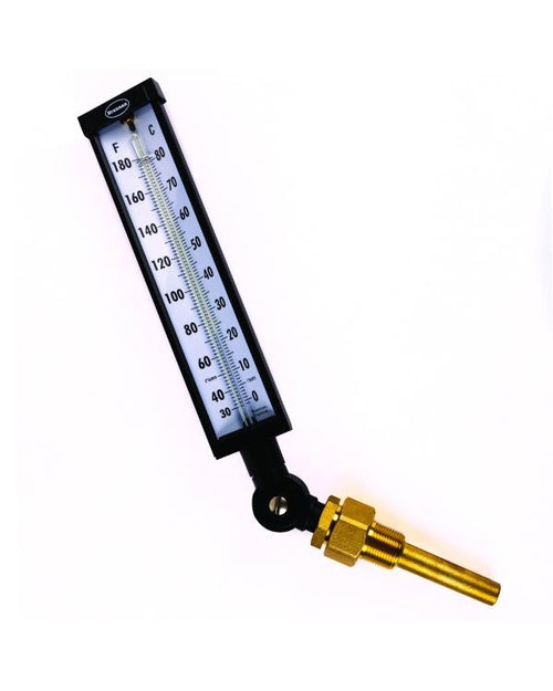 Brannan 200/602/1 | Adjustable Angle Industrial Thermometer | 150 mm (6 in) stem, 30 to 180 °F/°C, 63 mm lagging ext. - generaltechuae (2)