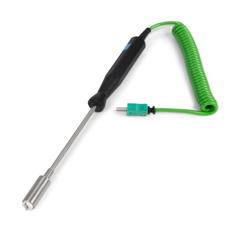ETI 323-020 | Heavy Duty Surface Temperature Probe | Straight, Coiled Lead, Type K - generaltechuae