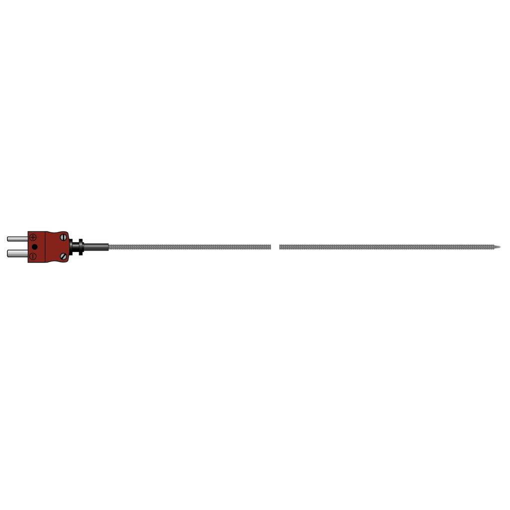 ETI 137-389 | High Temperature Fibreglass Wire Probe | Type T, 2000 mm - generaltechuae