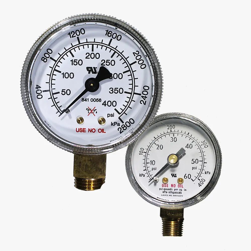 CONCOA 8410057 | Industrial Pressure Gauge | 0-30 PSIG/0-200 kPa, 2 in, 1/4 in MNPT