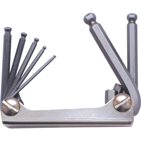 Kennedy HEXAGON BALL WRENCH CLIP SET - METRIC 7-PCE