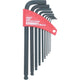 Kennedy METRIC L-WRENCH BALL DRIVER SET (9-PCE)