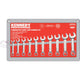 Kennedy-Pro 10-19mm SHORT ARM COMBINATION SPANNER SET 10PC