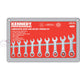 Kennedy-Pro 10-19mm SHORT RATCHET COMBINATION SPANNER SET 9PC