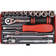 Kennedy-Pro - 1/4 inch Drive, MINI MM 19-PCE SOCKET SET - 6 Points