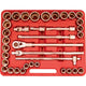 Kennedy-Pro - 3/4 inch Drive, MM/INCH Professional Socket Set - 12 Points