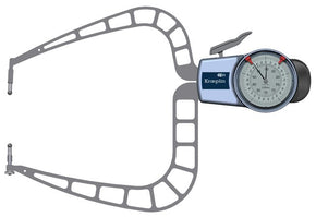 Kroeplin D4100, 50 - 100 mm, ANALOG EXTERNAL MEASURING GAUGE FOR GROOVES AND THICKNESS MEASUREMENT
